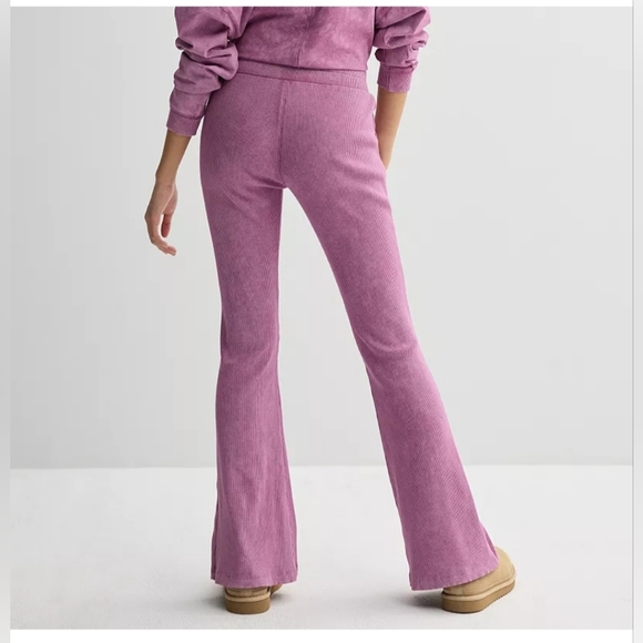Limited Too Mauve Lounge Flare Pants. Girls Y2K. NWT - Picture 2 of 8